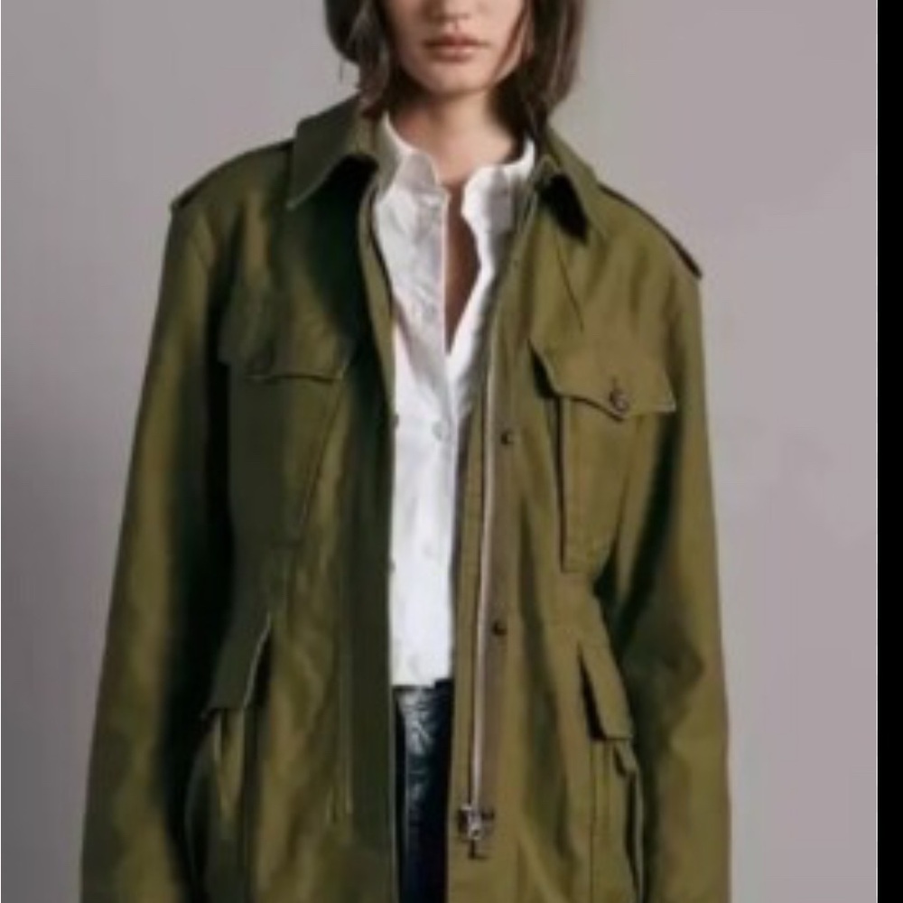 Rag & Bone Military-Style Field Jacket – Women’s Size S – Olive Gree